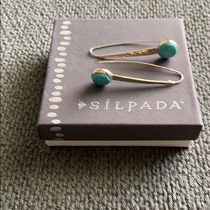 Silpada sterling silver Swan Dive earrings